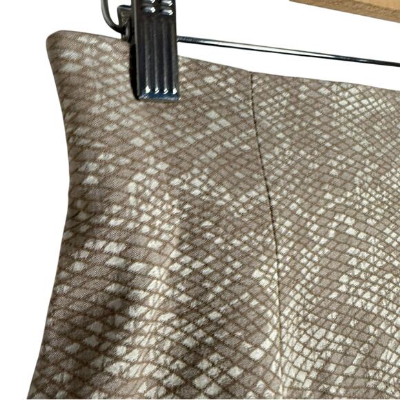 Finders Keepers Beige Snake Print A-Line Mini Skirt Size Medium - Picture 2 of 7